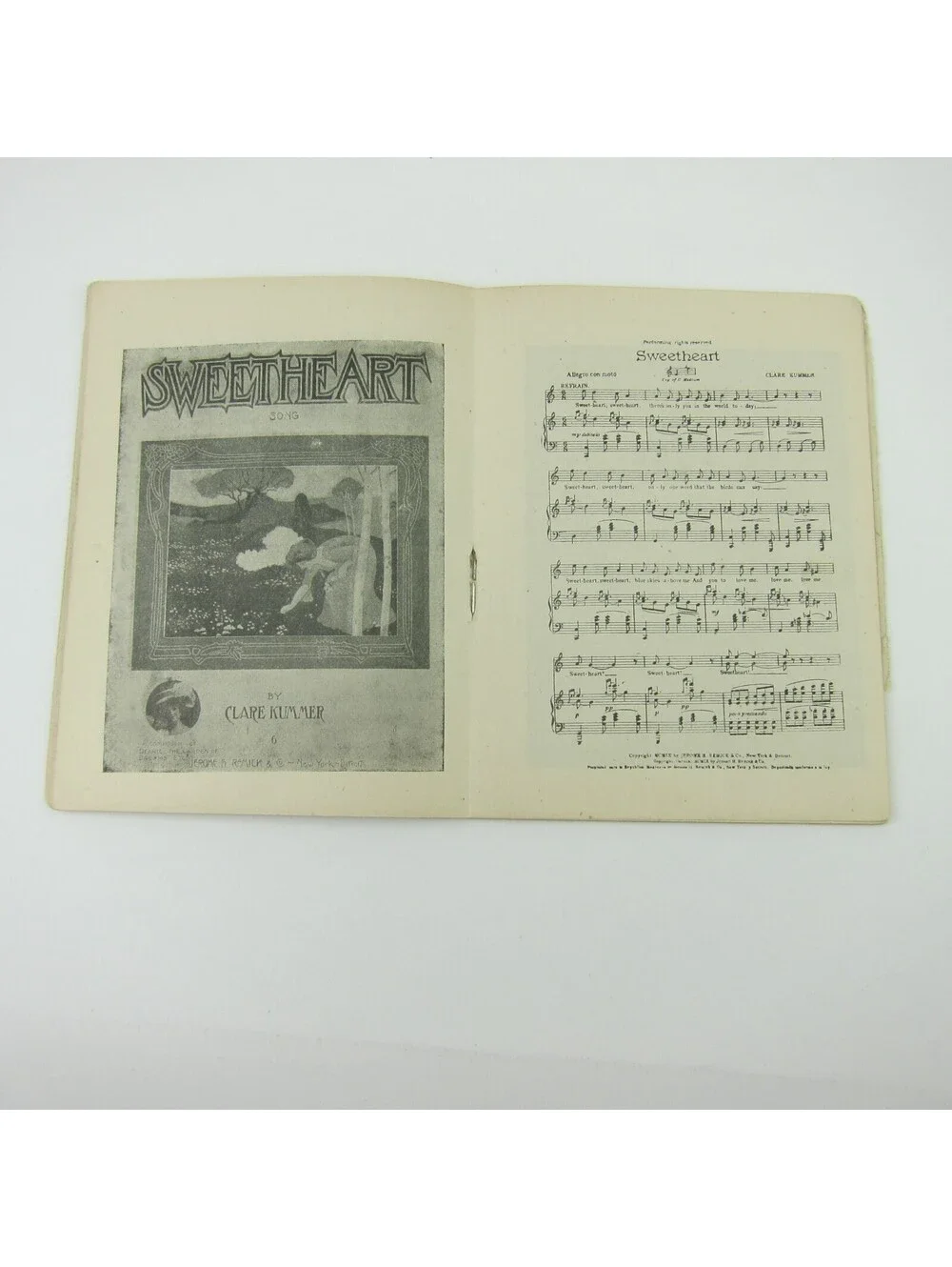 Sheet Music Sampler Booklet Jerome H. Remick & Co Catalog Antique 1909 RARE
